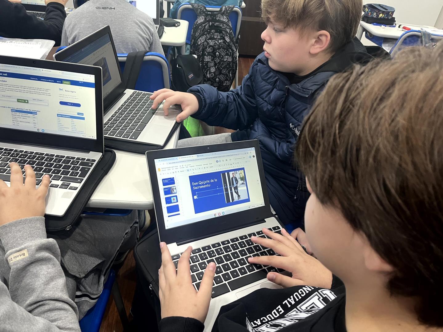 Alunos da Unidade Pindorama fazem releitura de Dom Quixote com apoio de Inteligência Artificial