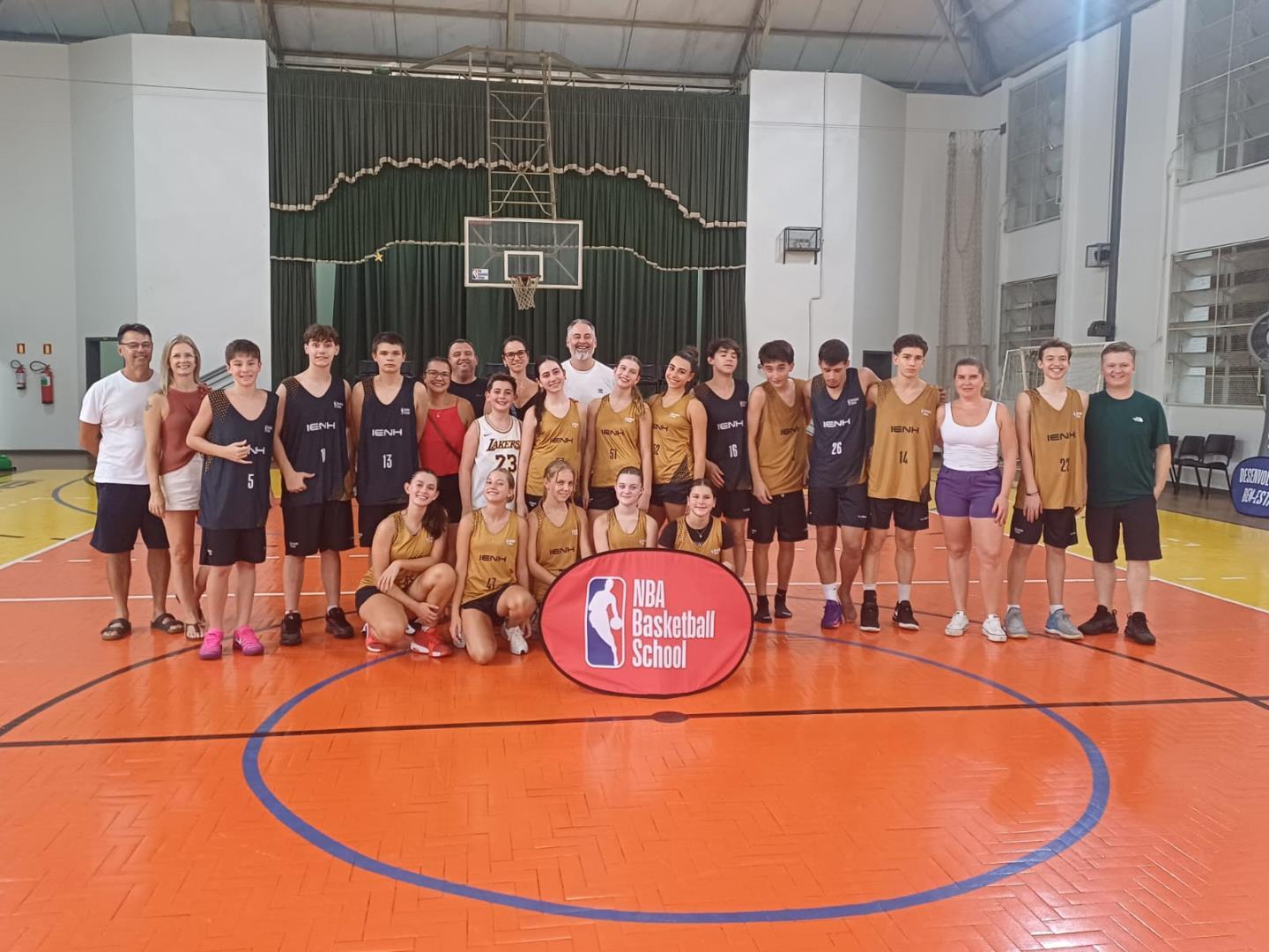 IENH recebe evento da NBA Basketball School e destaca protagonismo no basquete gaúcho