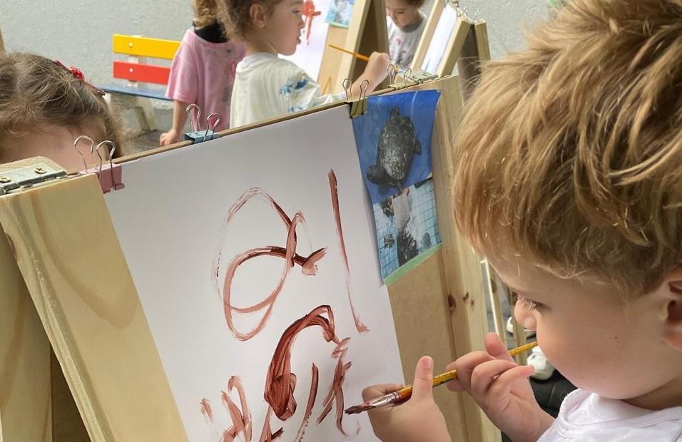 Kindergarten 3B da Unidade Oswaldo Cruz mergulha no fantástico mundo das tartarugas 