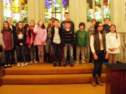 Estudantes do 5º ano A da Unidade Oswaldo Cruz organizam Culto