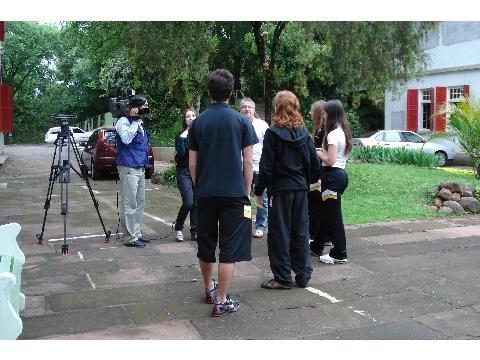 TV Unisinos grava aula sobre evolução da espécie