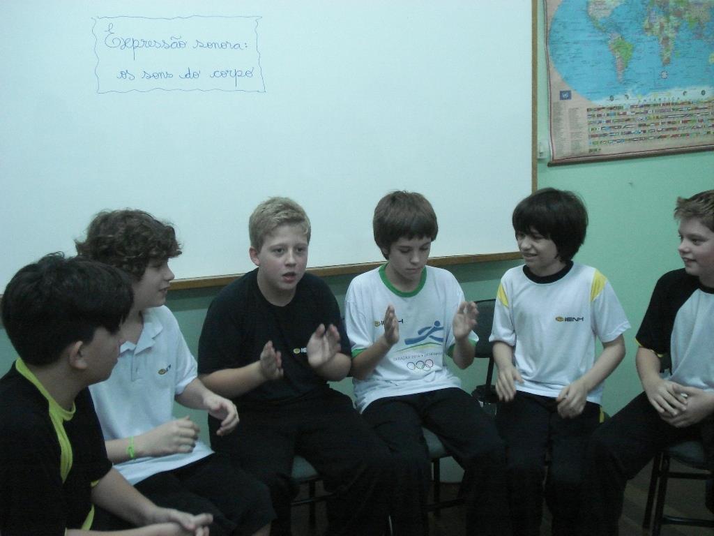 Atividades musicais voltadas aos sons corporais