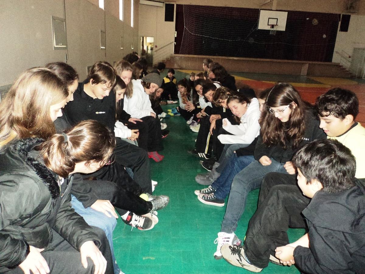 Atividades incentivam o trabalho em equipe