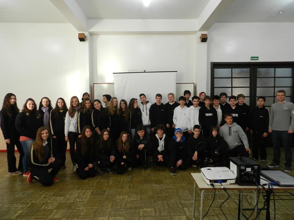 Café Empreendedor com os alunos das 8ª séries da Fundação Evangélica