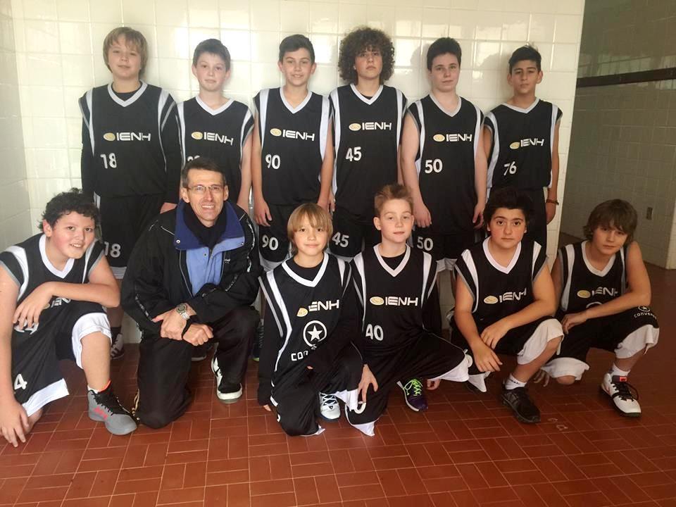 Equipe sub-13 masculino da IENH vence na estreia do returno da Copa Anchieta de Basquete