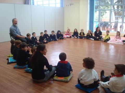 Momento especial com o artista Marciano Schmitz