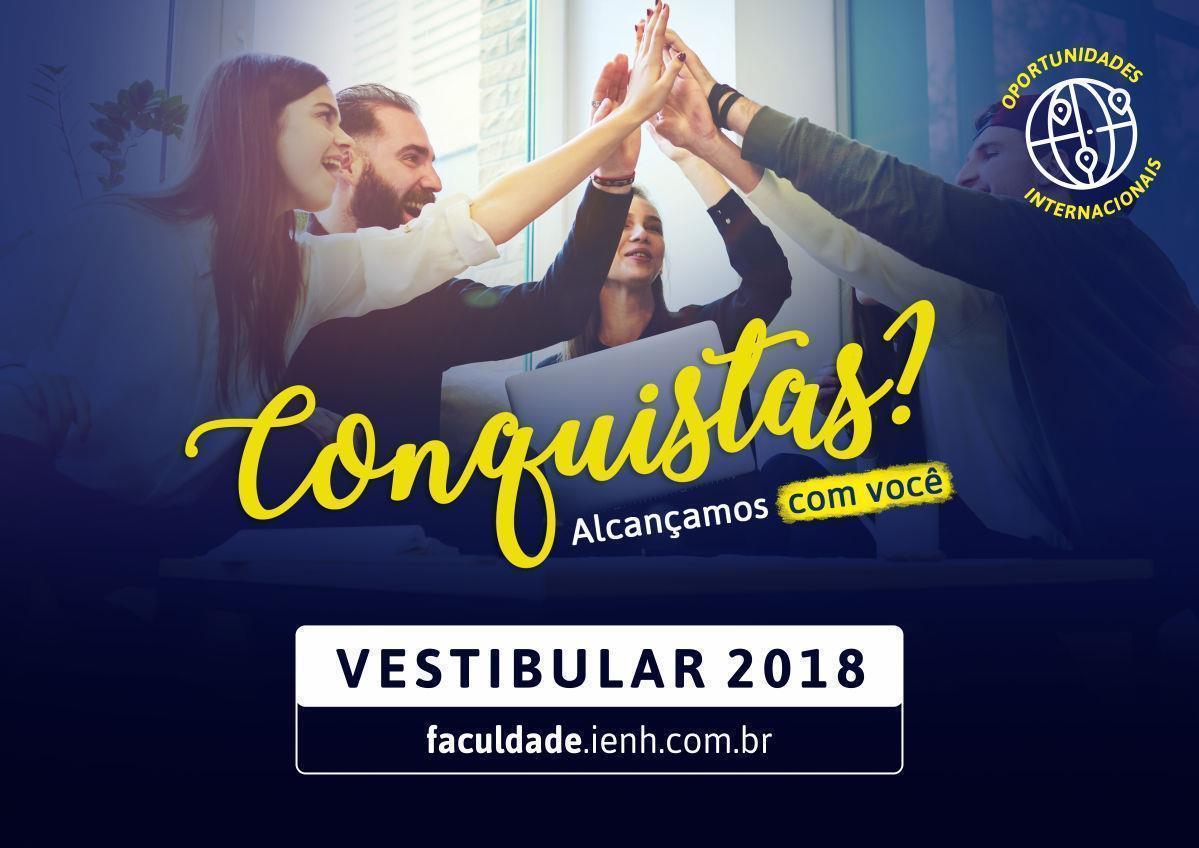 Última semana de inscrições para o Vestibular de Verão 2018 da Faculdade IENH