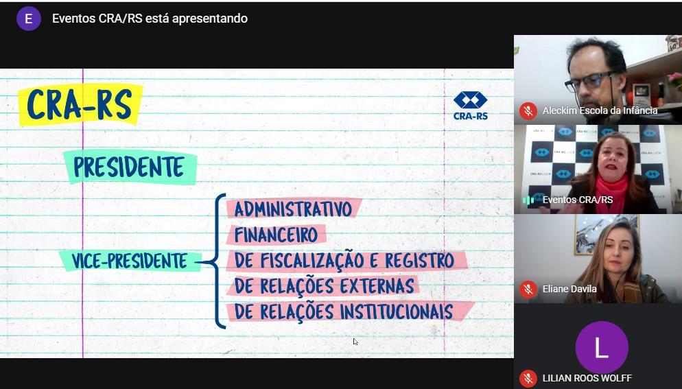 Acadêmicos de Administração da Faculdade IENH participaram de bate-papo com o CRA-RS 