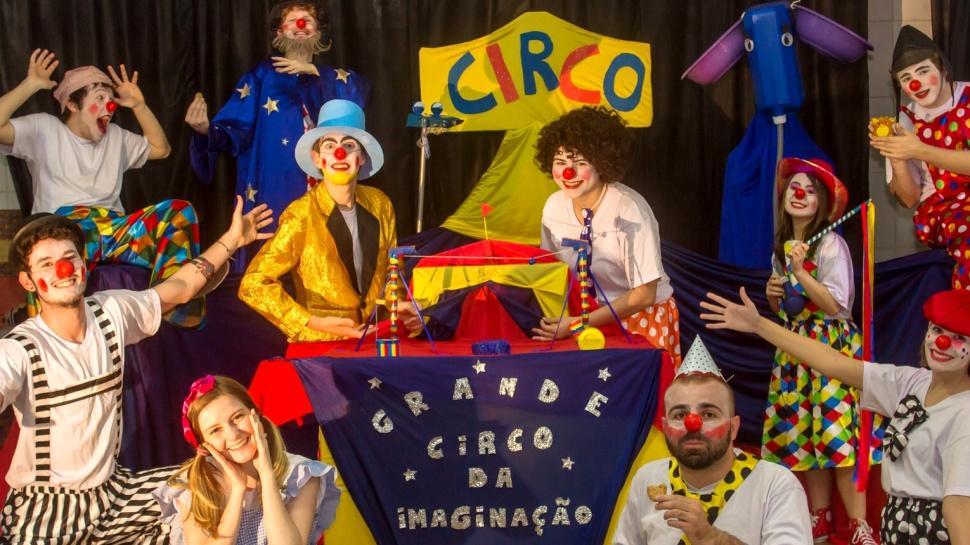 Ex-alunos da IENH promovem peça teatral "Grande circo da imaginação"