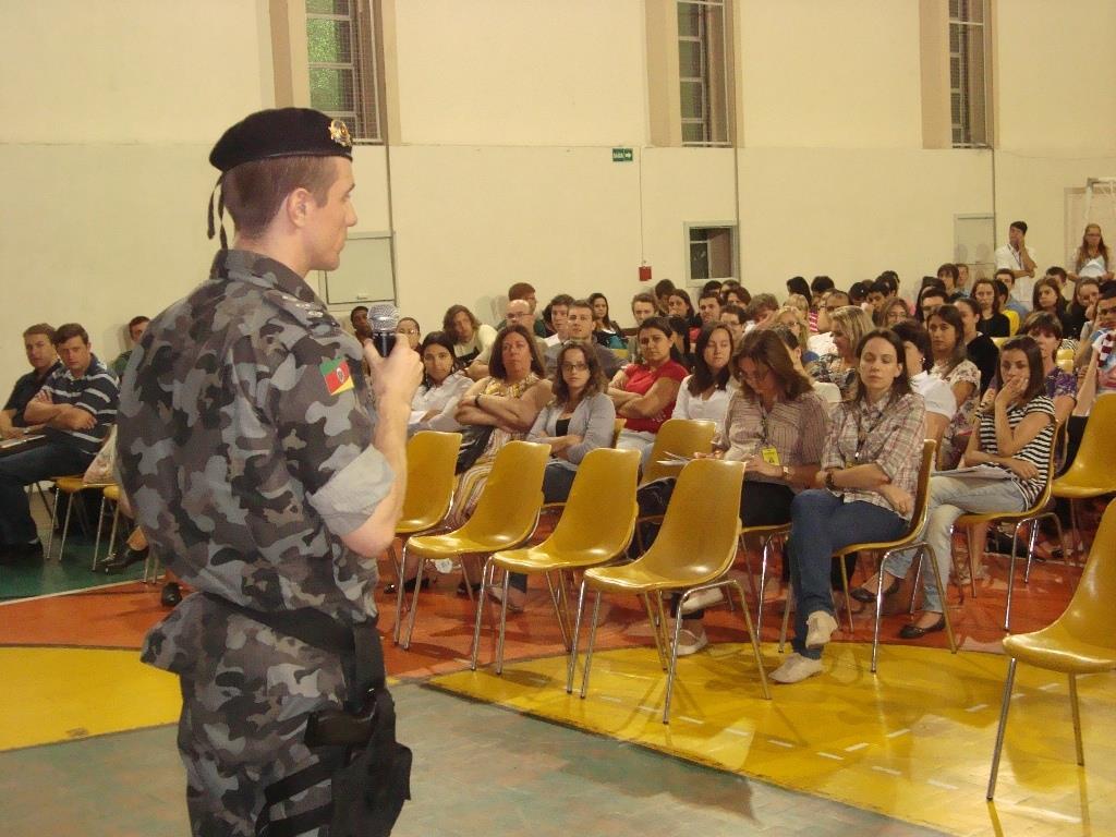 Palestra sobre segurança com Capitão do 3º Batalhão