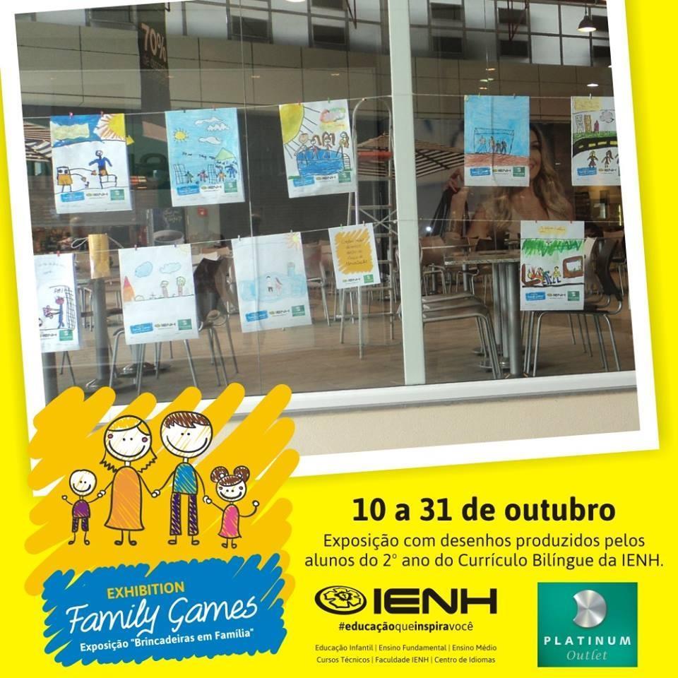 Pequenos artistas da IENH expõem no Platinum Outlet