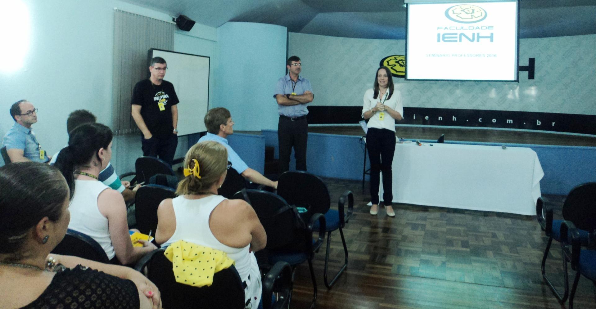 Professores da Faculdade IENH iniciam atividades com Seminário Pedagógico