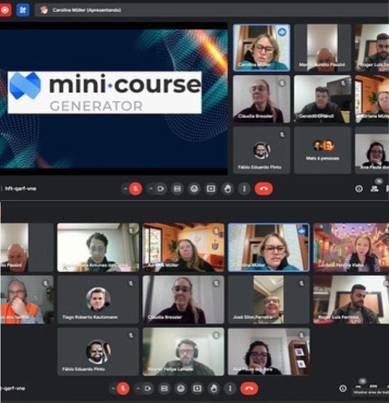 Professores dos Cursos Técnicos da IENH Conhecem Plataforma Minicoursegenerator